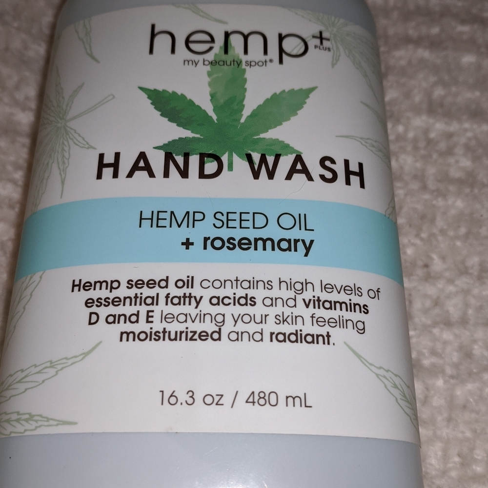 NEW! HEMP Hand Soap w Hemp Seed Oil & Rosemary